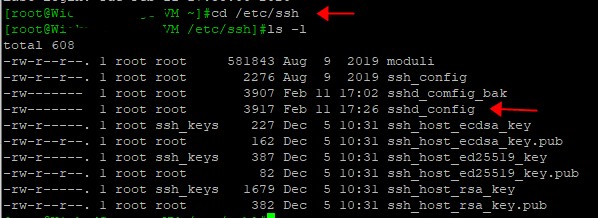 centos 修改ssh默认端口号